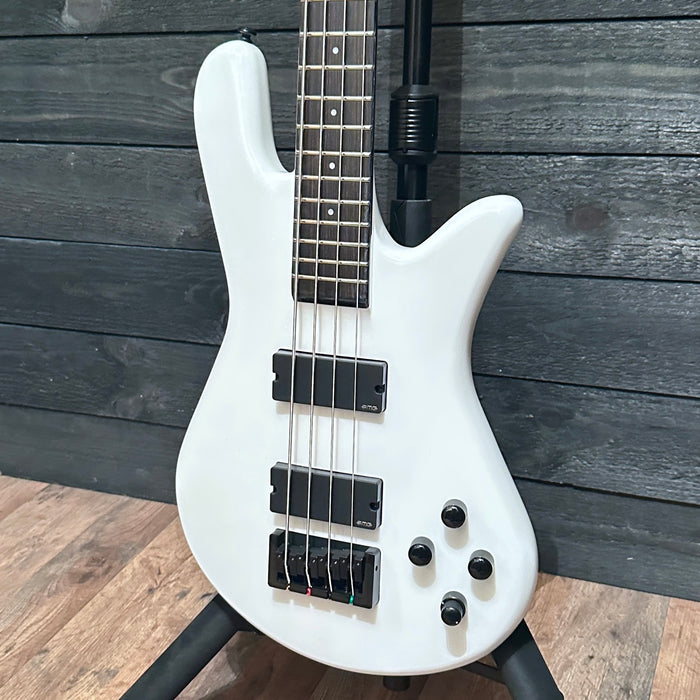 Spector NS Ethos 4 Four-String Electric Bass Guitar w/ Bag - White