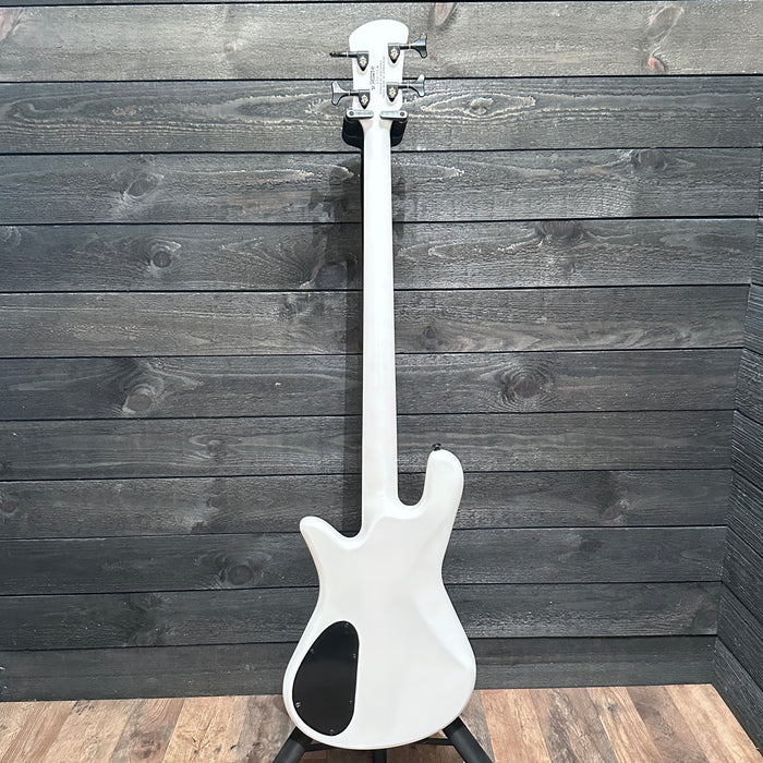 Spector NS Ethos 4 Four-String Electric Bass Guitar w/ Bag - White