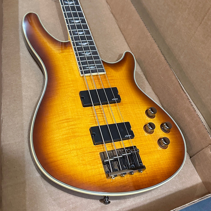 Schecter Omen Extreme 4 String Electric Bass Guitar - Vintage Sunburst