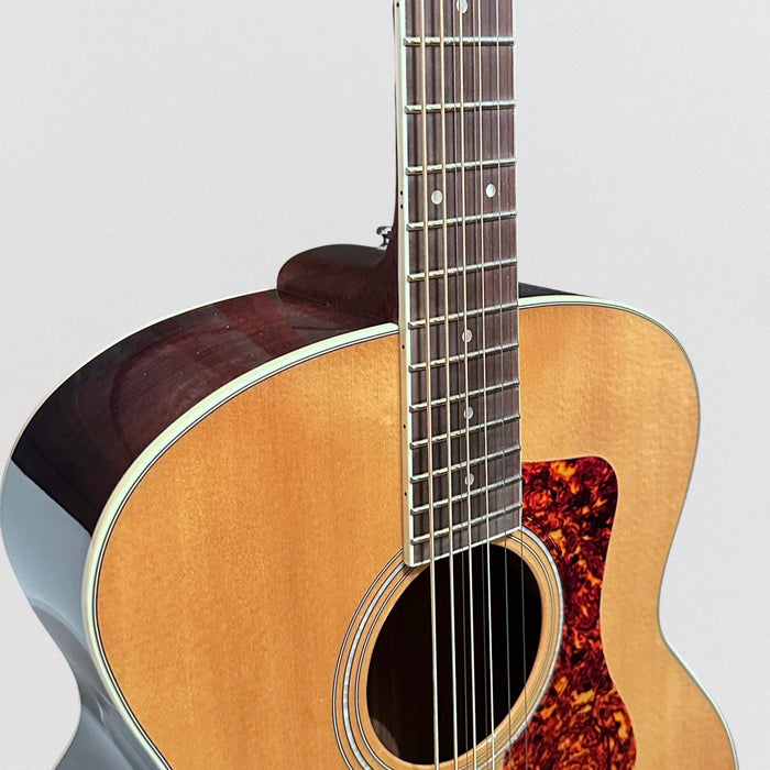 Guild BT-258E Deluxe Westerly Collection 8-String Baritone Jumbo Acoustic-Electric Guitar - Natural