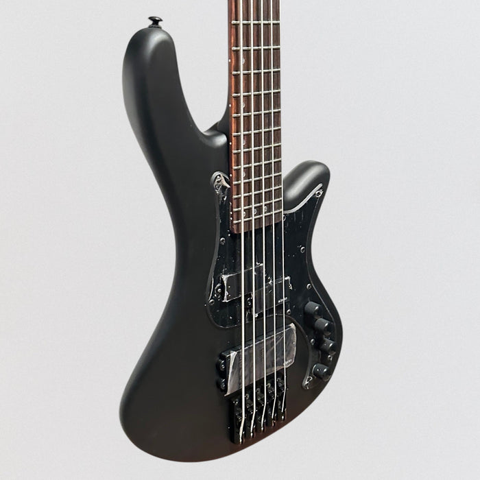 Schecter Guitar Research Stiletto Stealth-5 5 String Electric Bass Guitar - Satin Black
