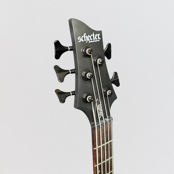 Schecter Guitar Research Stiletto Stealth-5 5 String Electric Bass Guitar - Satin Black