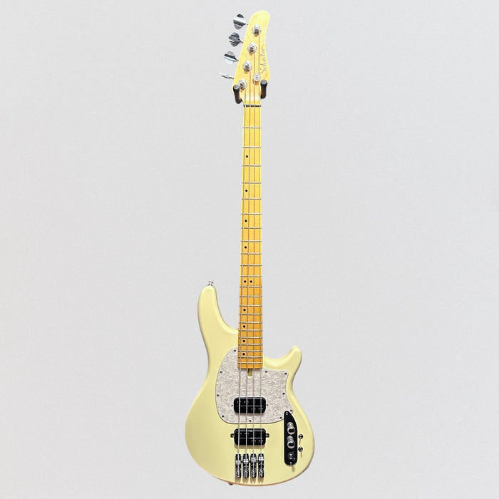 Schecter CV-4 4 String Electric Bass Guitar - Ivory