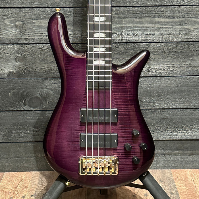 Spector Euro 5 LT Weight Relieved 5 String Electric Bass Guitar - Violet Fade Gloss