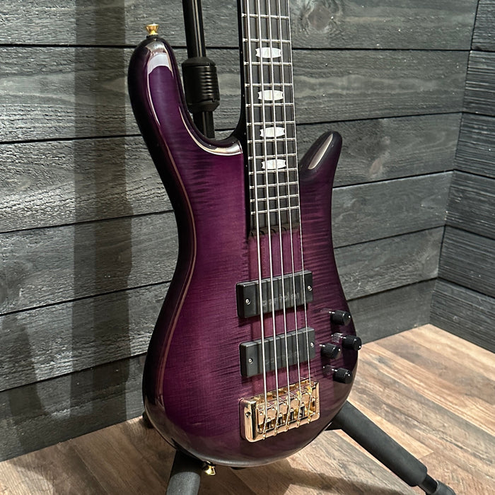 Spector Euro 5 LT Weight Relieved 5 String Electric Bass Guitar - Violet Fade Gloss