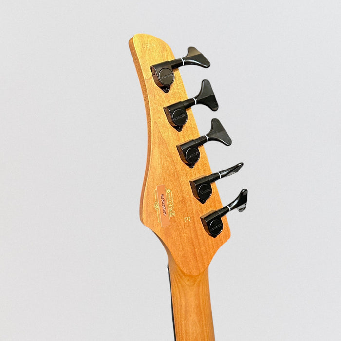 Schecter C-5 Standard 5 String Electric Bass Guitar - Tobacco Burl