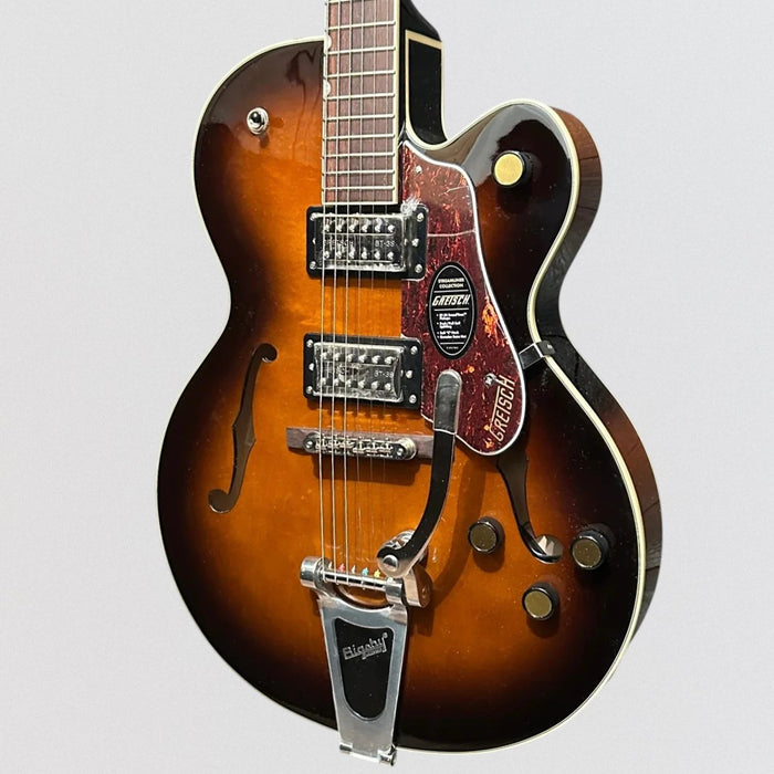 Gretsch G2420T Streamliner Hollow Body Single-Cut w/ Bigsby Electric Guitar 2024 - Robusto Burstllic