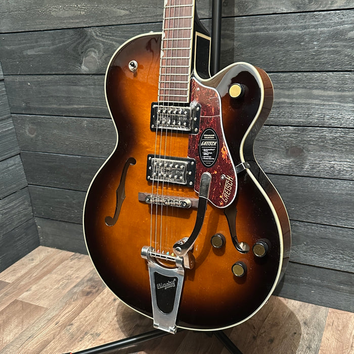 Gretsch G2420T Streamliner Hollow Body Single-Cut w/ Bigsby Electric Guitar - Robusto Burstllic