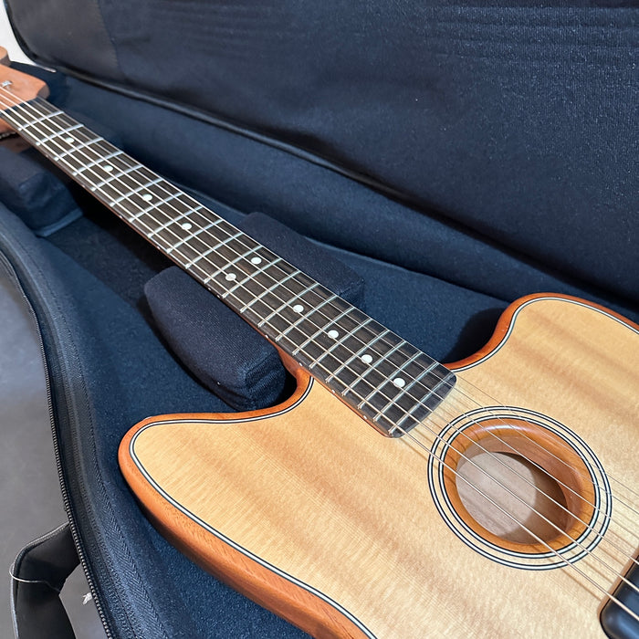 Fender American Acoustasonic Jazzmaster Acoustic Electric Guitar - Natural