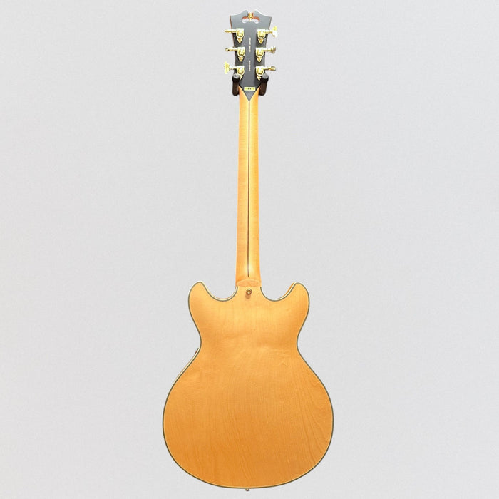 D'Angelico Deluxe Mini DC Semi Hollow Body Electric Guitar - Satin Honey