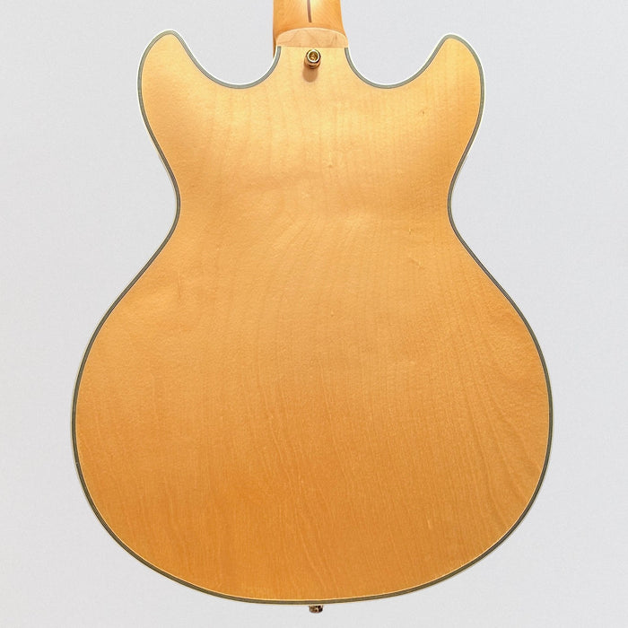 D'Angelico Deluxe Mini DC Semi Hollow Body Electric Guitar - Satin Honey