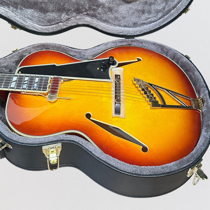 D'Angelico Excell Style B Hollow Body Electric Guitar - Dark Iced Tea Burst