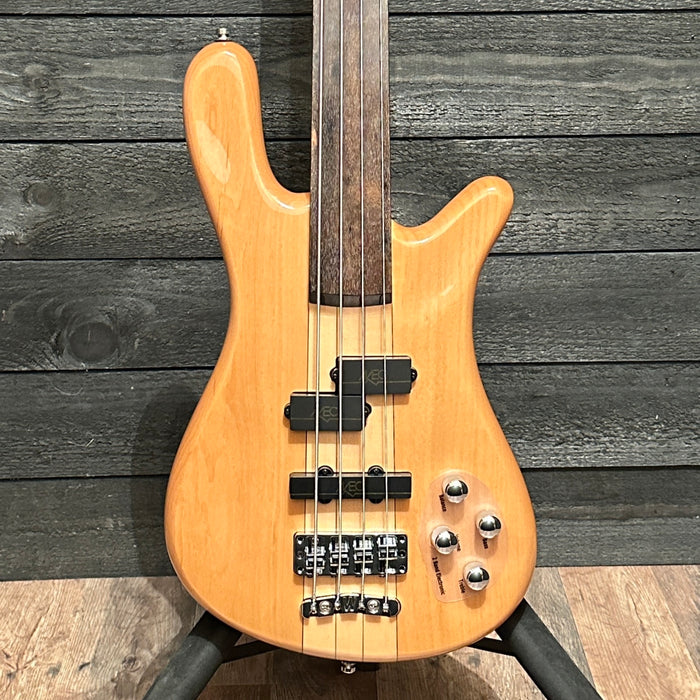 Warwick RockBass Streamer NT 4-string Fretless Electric Bass Guitar - Natural