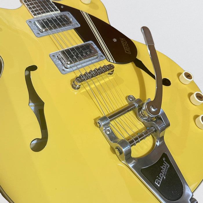 Gretsch G2604T Limited Edition Streamliner Rally II Center Block w/ Bigsby Semi Hollow body Electric Guitar Two-Tone Bamboo Yellow/Copper Metallic