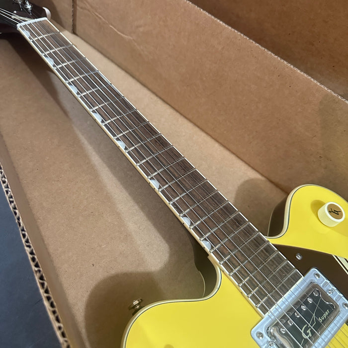 Gretsch G2604T Limited Edition Streamliner Rally II Center Block w/ Bigsby Semi Hollow body Electric Guitar Two-Tone Bamboo Yellow/Copper Metallic