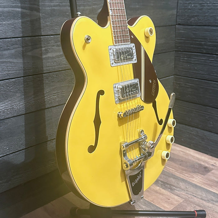 Gretsch G2604T Limited Edition Streamliner Rally II Center Block w/ Bigsby Semi Hollow body Electric Guitar Two-Tone Bamboo Yellow/Copper Metallic