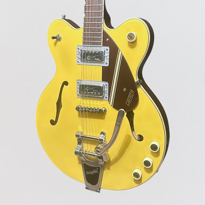 Gretsch G2604T Limited Edition Streamliner Rally II Center Block w/ Bigsby Semi Hollow body Electric Guitar Two-Tone Bamboo Yellow/Copper Metallic