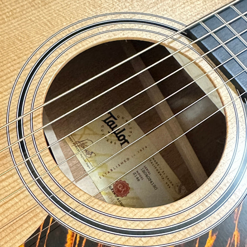 Taylor 314e V Class Grand Auditorium Acoustic Electric Guitar 2024 - Natural