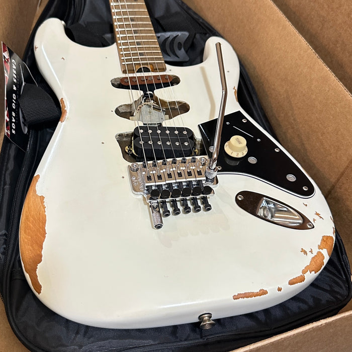 EVH Frankenstein "Frankie" Relic Electric Guitar - White