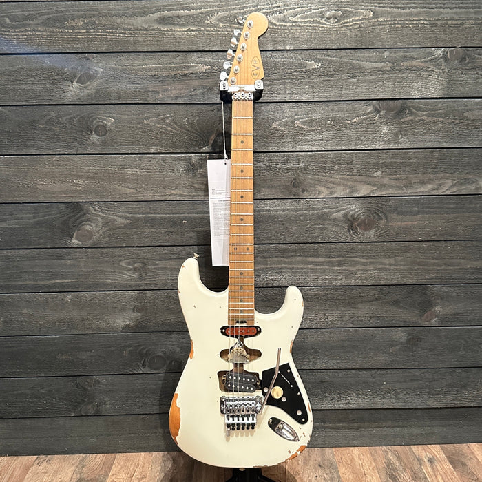 EVH Frankenstein "Frankie" Relic Electric Guitar - White