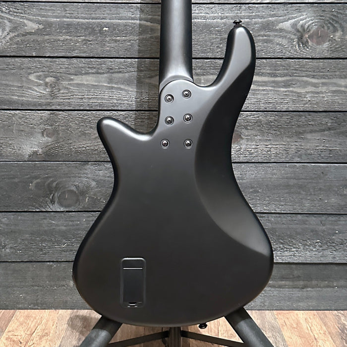 Schecter Stiletto Stealth 4 String Satin Black Electric Bass Guitar - Black