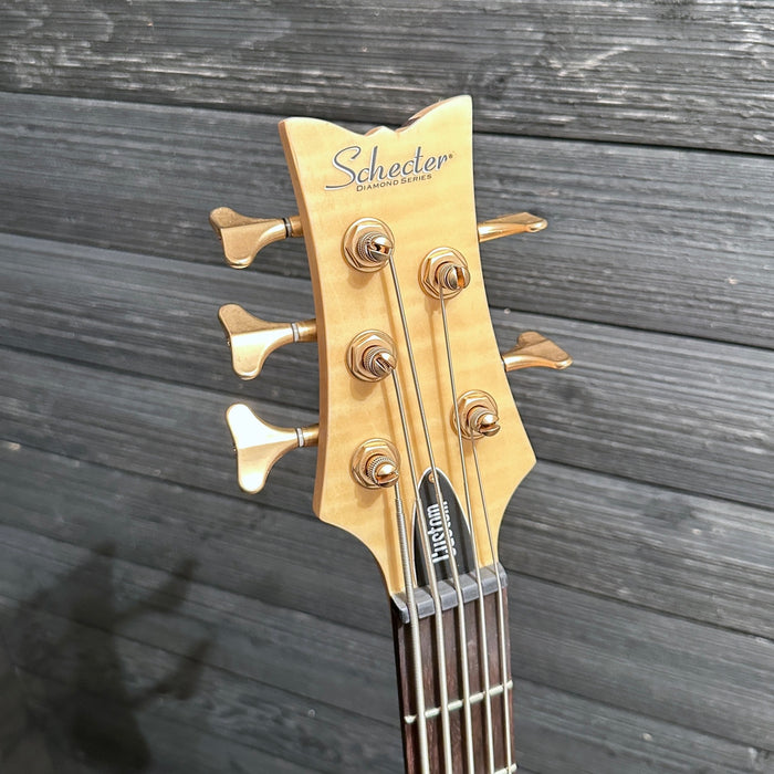 Schecter Stiletto Custom 5 5-String Electric Bass Guitar - Natural