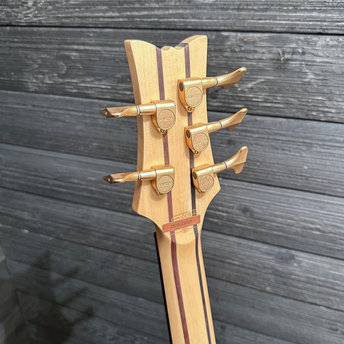 Schecter Stiletto Custom 5 5-String Electric Bass Guitar - Natural