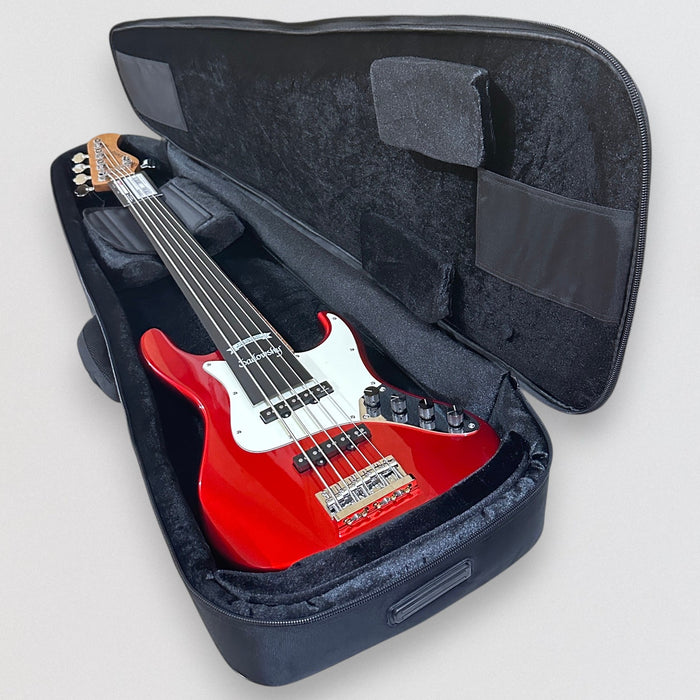 Sadowsky MetroExpress 22-Fret Will Lee Artist Line Bass Morado Board 5-String Electric Bass Guitar - Candy Apple Red