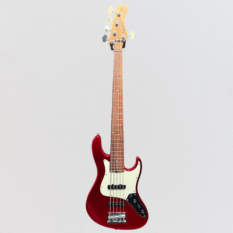 Sadowsky MetroExpress 22-Fret Will Lee Artist Line Bass Morado Board 5-String Electric Bass Guitar - Candy Apple Red