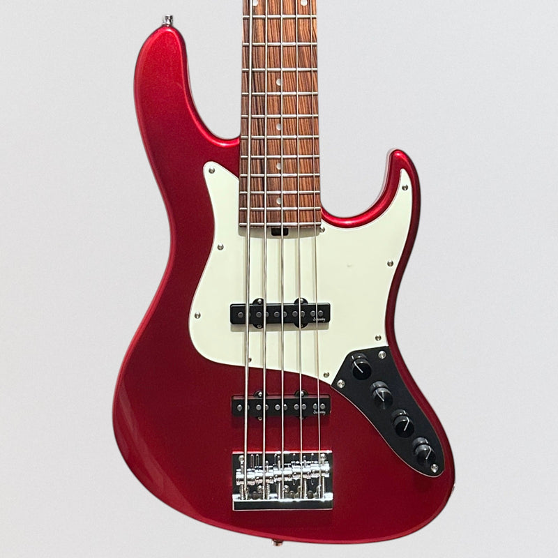Sadowsky MetroExpress 22-Fret Will Lee Artist Line Bass Morado Board 5-String Electric Bass Guitar - Candy Apple Red