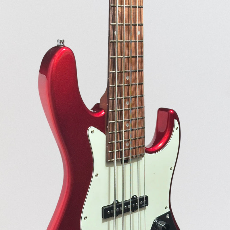 Sadowsky MetroExpress 22-Fret Will Lee Artist Line Bass Morado Board 5-String Electric Bass Guitar - Candy Apple Red