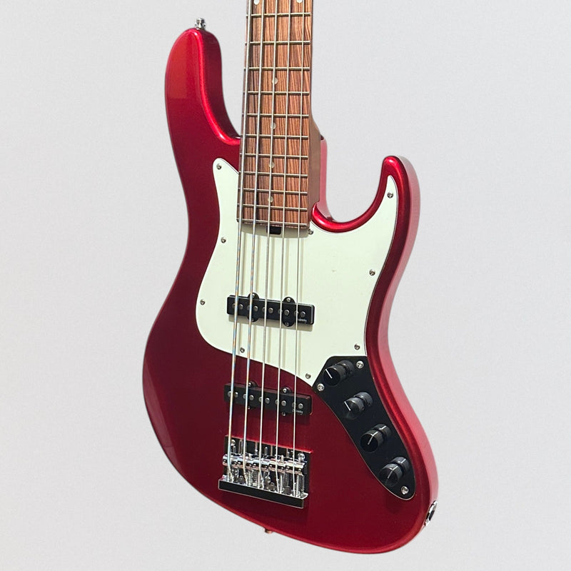 Sadowsky MetroExpress 22-Fret Will Lee Artist Line Bass Morado Board 5-String Electric Bass Guitar - Candy Apple Red