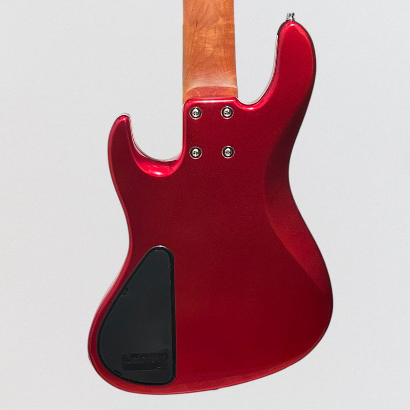Sadowsky MetroExpress 22-Fret Will Lee Artist Line Bass Morado Board 5-String Electric Bass Guitar - Candy Apple Red
