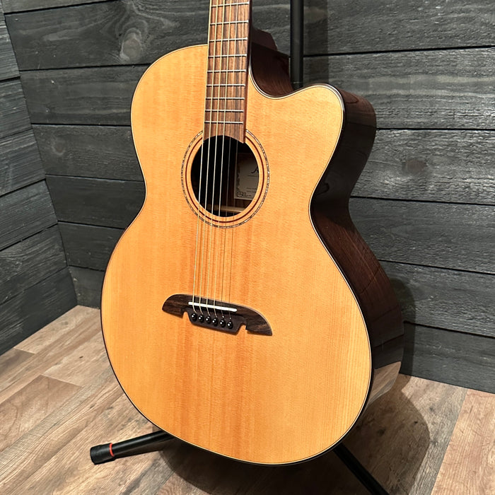 Alvarez AEBT70ce Armrest Artist Elite Series Acoustic-electric Baritone Guitar - Natural