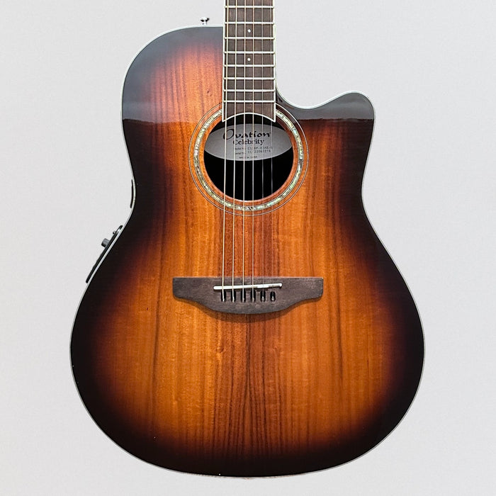 Ovation CS28P-KOAB-G Celebrity Series Traditional Plus Super Shallow Acoustic-Electric Guitar - Koa Burst