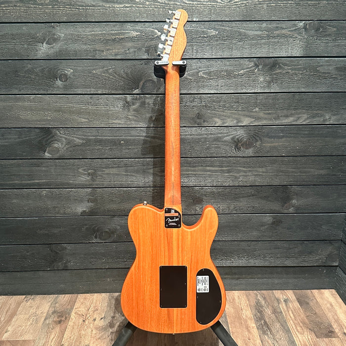 Fender American Acoustasonic Telecaster Left Handed USA Acoustic Electric Guitar - Natural