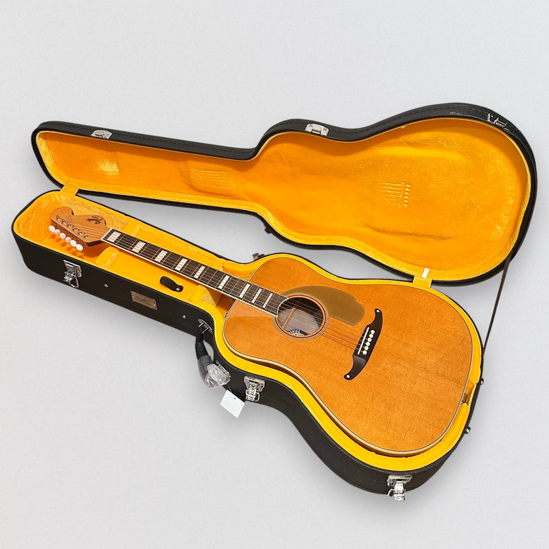 Fender California Vintage King Dreadnought Acoustic Electric Guitar w/ Case - Natural