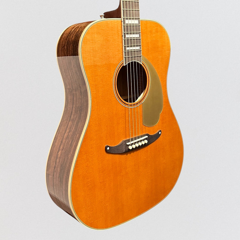 Fender California Vintage King Dreadnought Acoustic Electric Guitar w/ Case - Natural