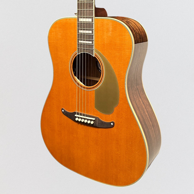 Fender California Vintage King Dreadnought Acoustic Electric Guitar w/ Case - Natural