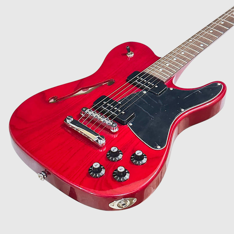 Fender Jim Adkins JA-90 Telecaster Thinline Semi Hollow-body Electric Guitar 2025 - Crimson Red Transparent