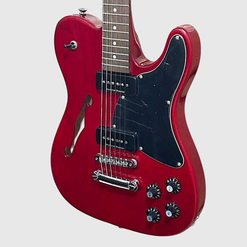 Fender Jim Adkins JA-90 Telecaster Thinline Semi Hollow-body Electric Guitar 2025 - Crimson Red Transparent