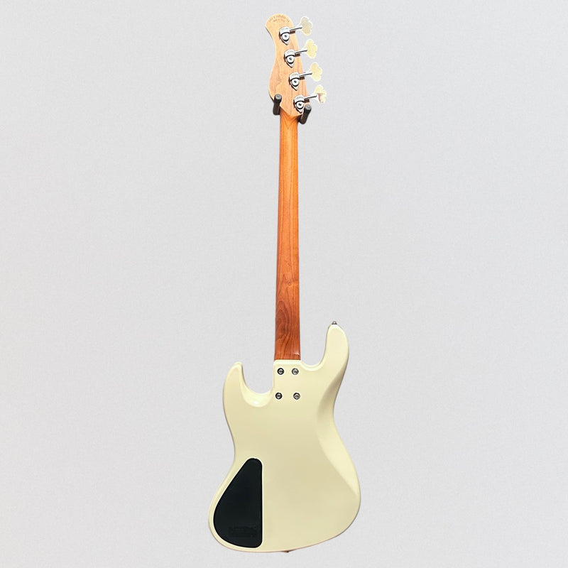 Sadowsky MetroExpress Vintage JJ Morado Board 4 String Fretless Electric Bass Guitar - White
