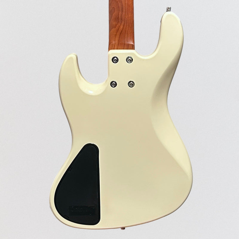 Sadowsky MetroExpress Vintage JJ Morado Board 4 String Fretless Electric Bass Guitar - White