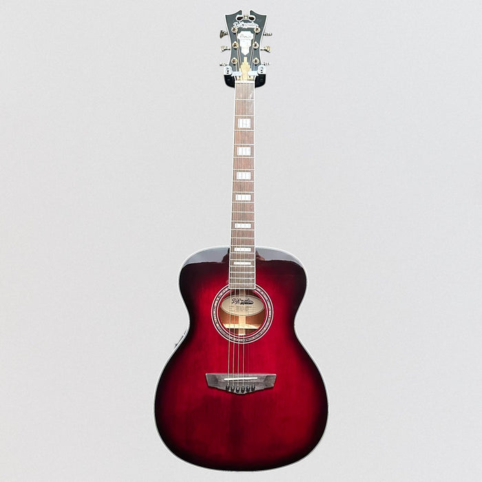 D'Angelico Premier Tammany Orchestra Acoustic-Electric Guitar - Trans Black Cherry Burst