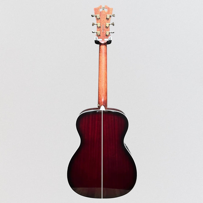 D'Angelico Premier Tammany Orchestra Acoustic-Electric Guitar - Trans Black Cherry Burst