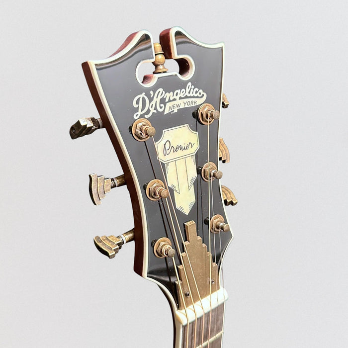 D'Angelico Premier Tammany Orchestra Acoustic-Electric Guitar - Trans Black Cherry Burst