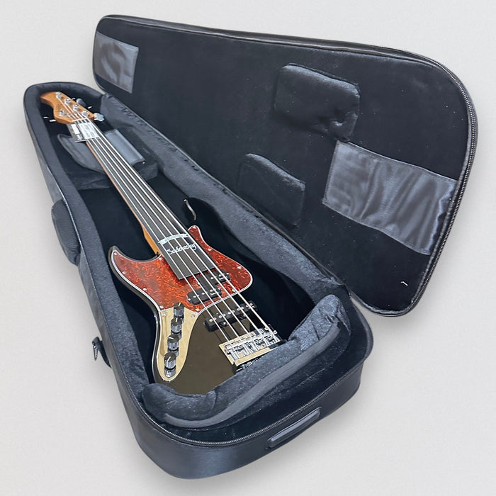 Sadowsky MetroExpress 21 Fret Hybrid PJ 5 String Maple Board Lefthand Electric Bass Guitar - Black