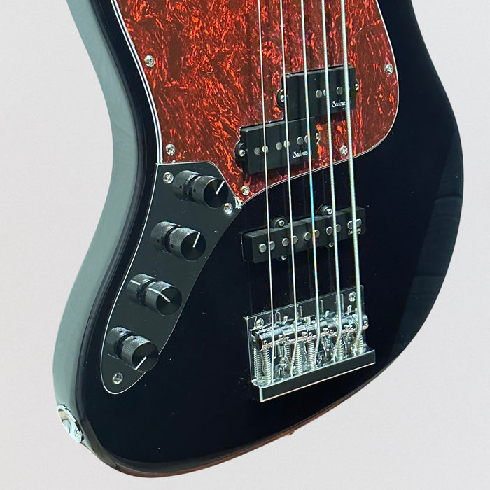 Sadowsky MetroExpress 21 Fret Hybrid PJ 5 String Maple Board Lefthand Electric Bass Guitar - Black