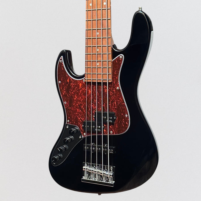 Sadowsky MetroExpress 21 Fret Hybrid PJ 5 String Maple Board Lefthand Electric Bass Guitar - Black