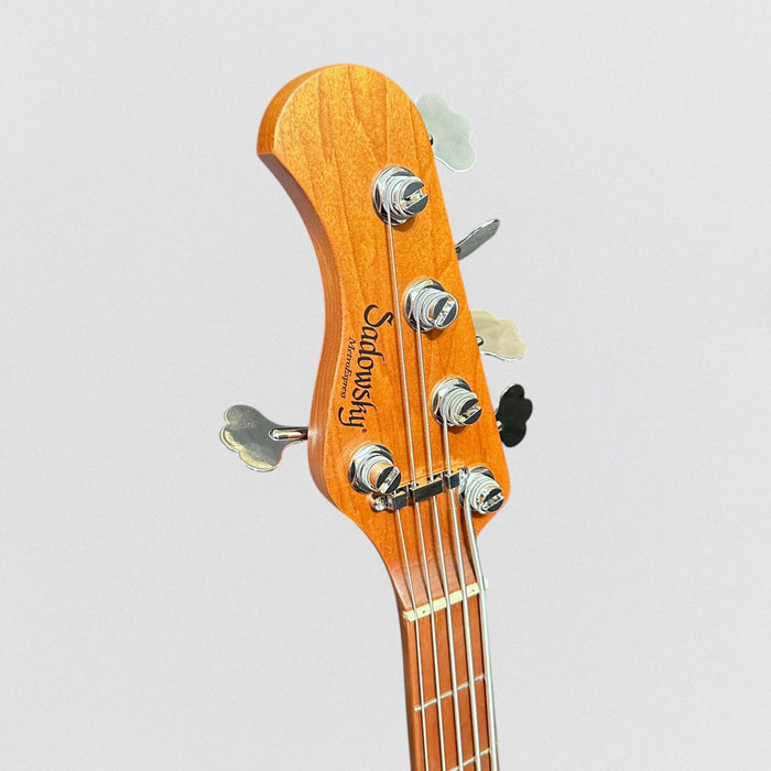 Sadowsky MetroExpress 21 Fret Hybrid PJ 5 String Maple Board Lefthand Electric Bass Guitar - Black